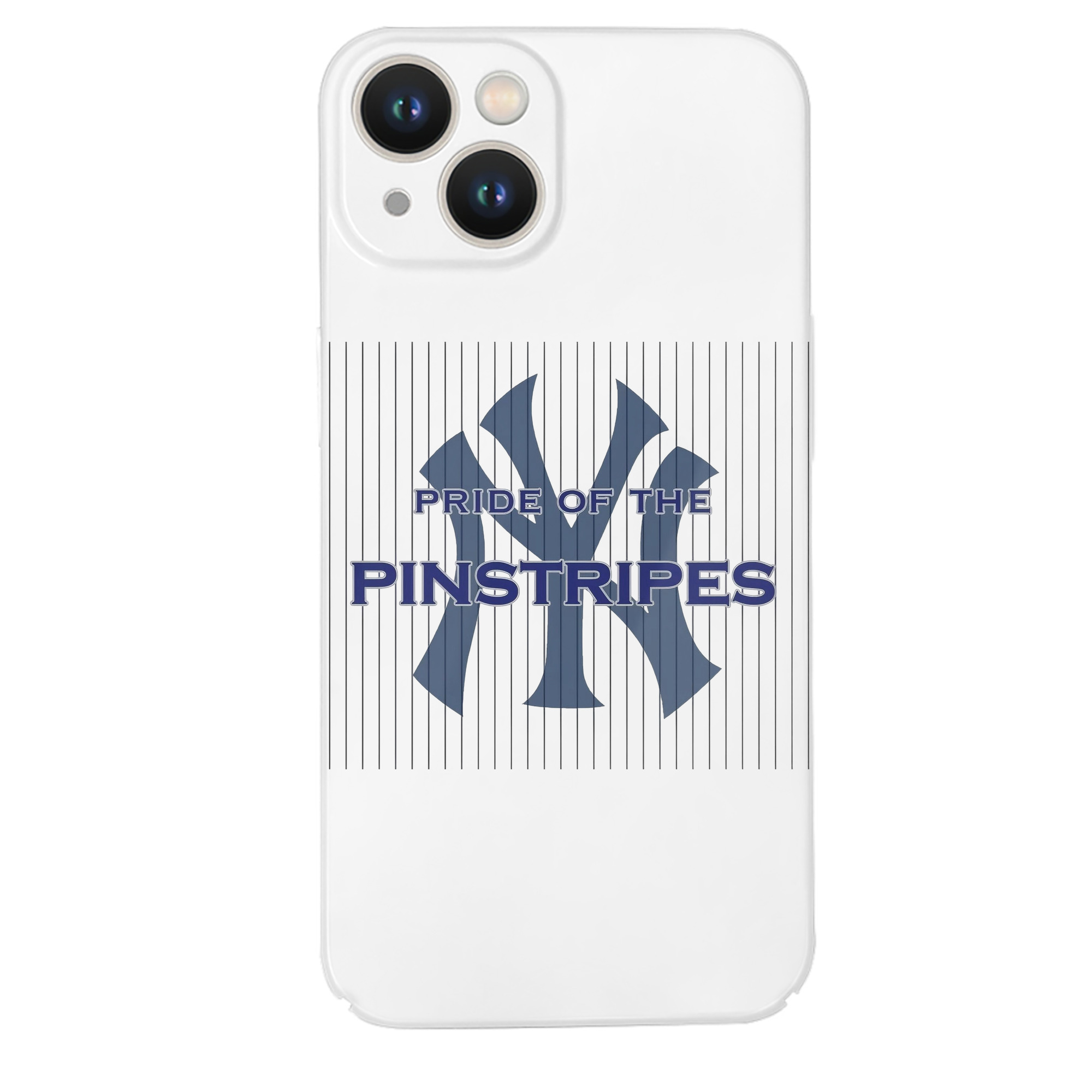 New York Yankees Pride of The Pinstripes IPhone 14 Series Full-Cover Hard Case – Shockproof With Raised Camera Protection – Precise Cutouts, Wireless Charging Compatible – Durable, Anti-Yellowing, Easy To Clean